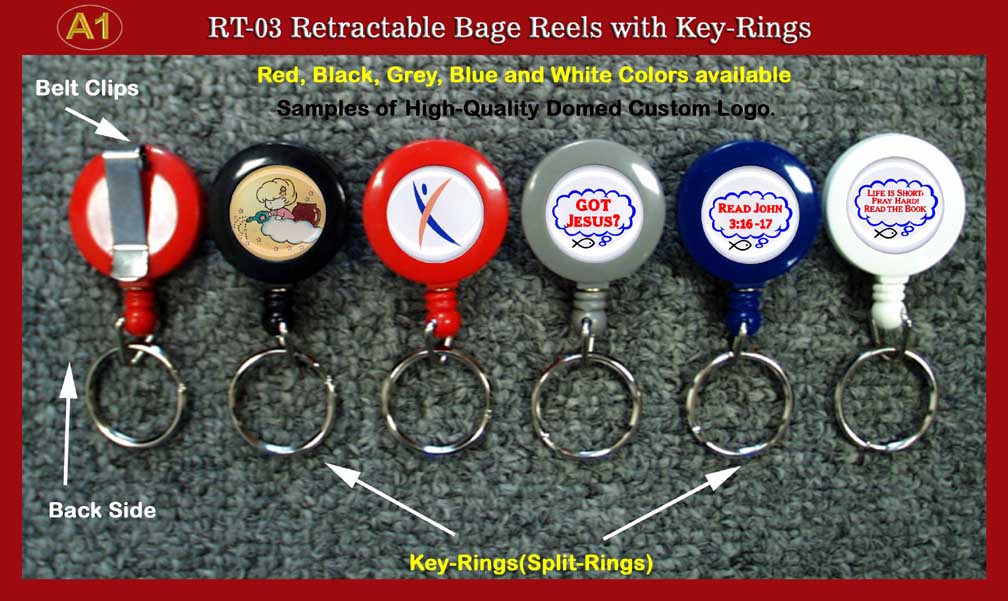 Custom Logo Retractable Key Ring
