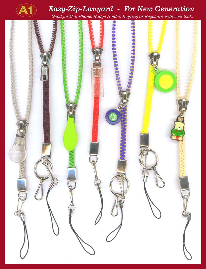 Adustable Easy-Zip-Lanyard For Cell Phone