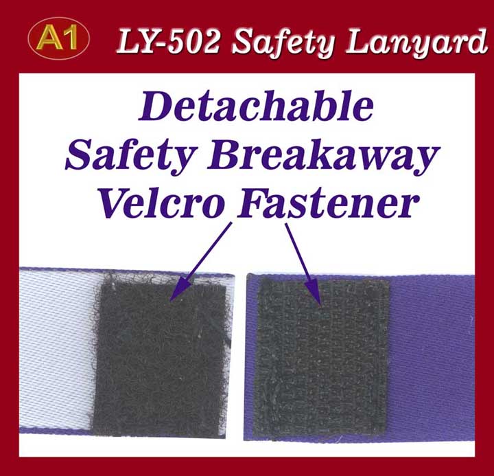 Velcro Tape Fastener: Safety Velcro, Breakaway Velcro, Detachable Velcro for safety
lanyard