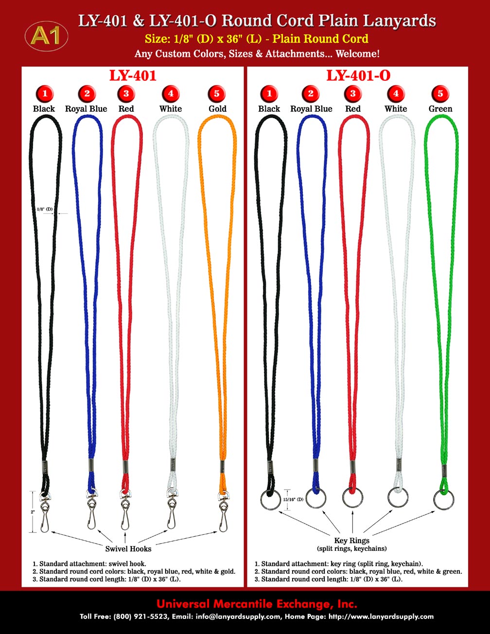 We make key lanyards and key lanyard ID badge holder supplies for school, business, sports and tradeshows.