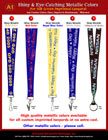 Metal Style You are viewing Lanyards > Eye-Catching Metal Style - Metallic Color Custom Imprinted Lanyards With Reflective and Shiny Metallic Looks ! GrMetal Style - Reflective and Metallic Color Imprinted
