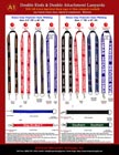 Custom Lanyards: 3/4&quot; LY-405HD-DA &amp; 1&quot; LY-406HD-DA Heavy Duty Lanyards with 2 Fasteners and Two Ends.
