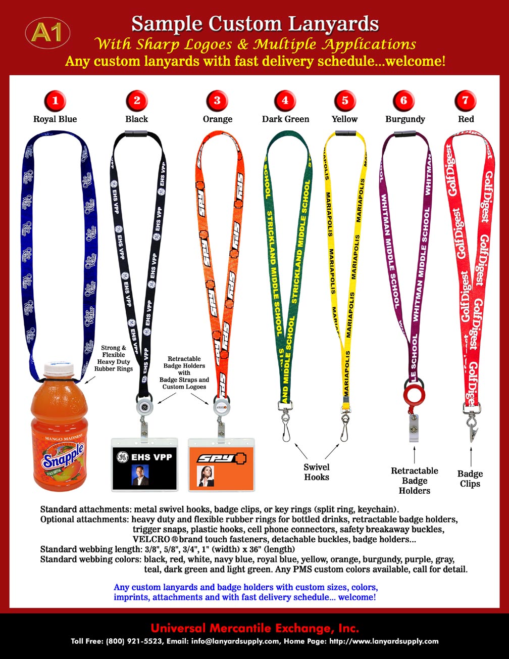 Lanyard: High-Quality and Heavy-Duty Lanyards with option of Safety Break away