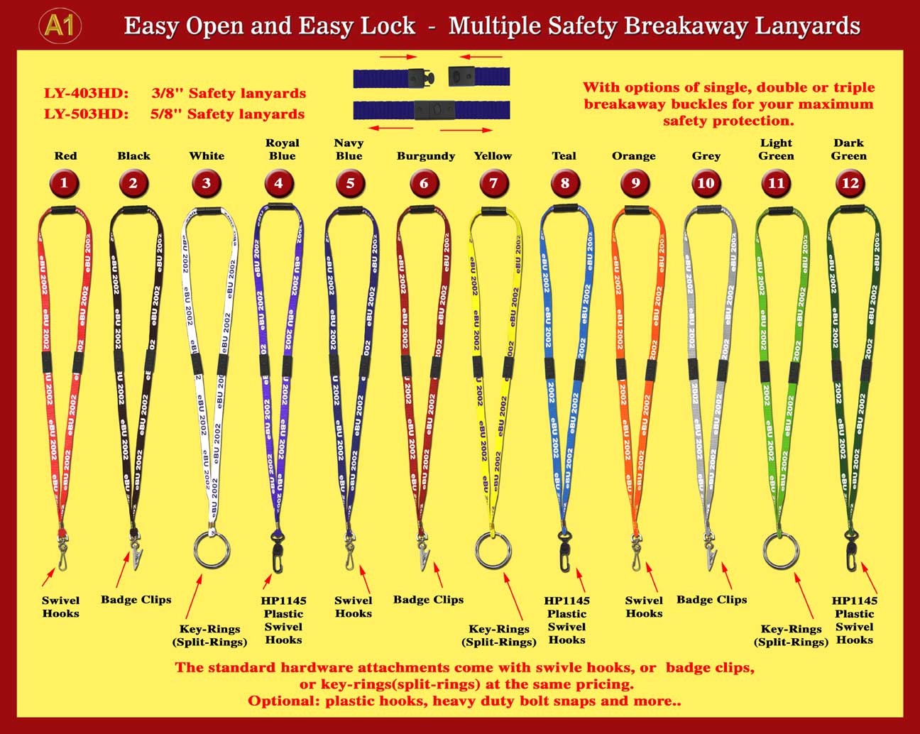 Multiple Safety Breakaway Lanyards For Your Maximum Safety Protection