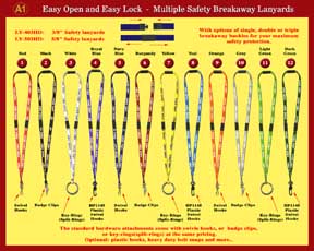 Multiple Safety Break-Away Lanyards For Your Maximum Safety Protection