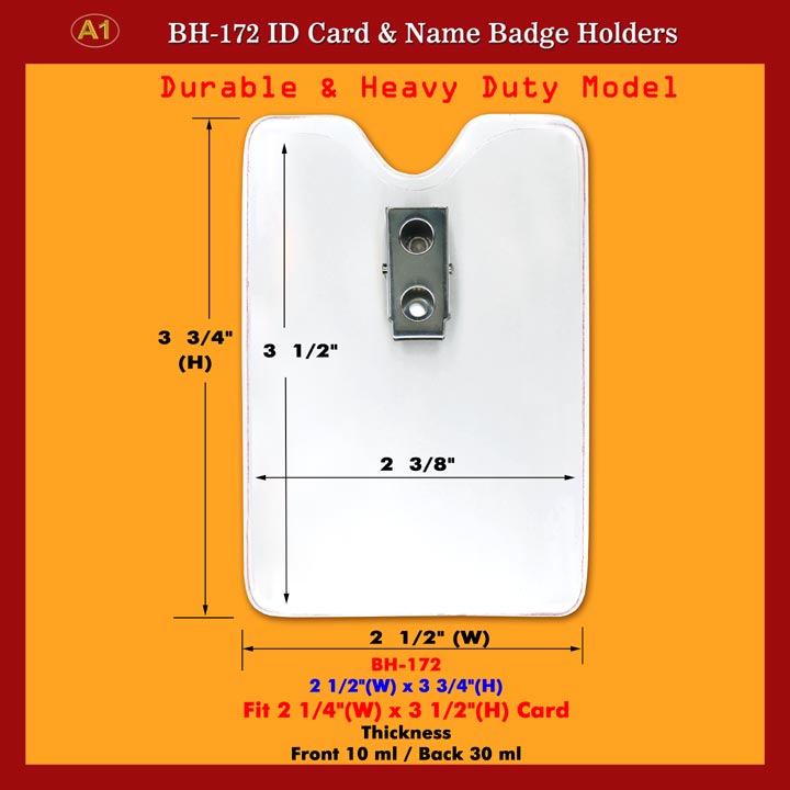 Durable and Heavy Duty ID Holders Supply