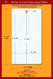 BH-4282, 4 1/4"(W) x 8 1/4"(H), Fit 4"(W) x 7 1/2"(H) Card, Thickness, Front 12 ml / Back 12 ml